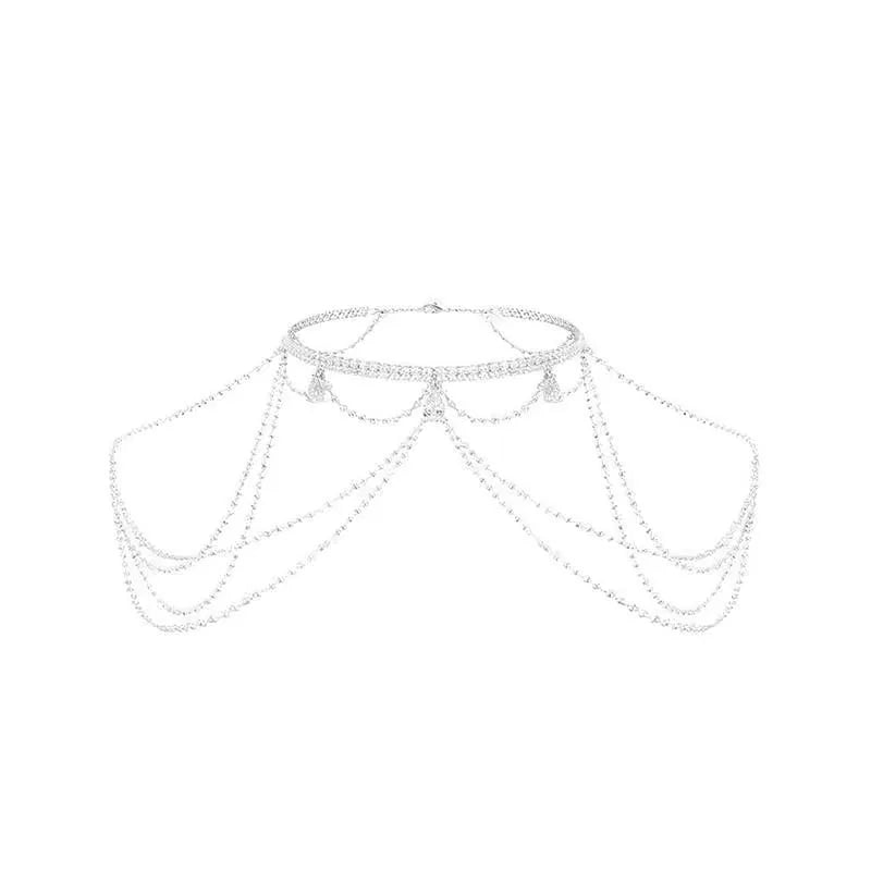 Minimalist Sequin Chest Chain – Light Luxury Body Jewelry