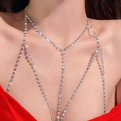 Sexy Chest Chain Rhinestones SL2 – Sparkling Y2K European