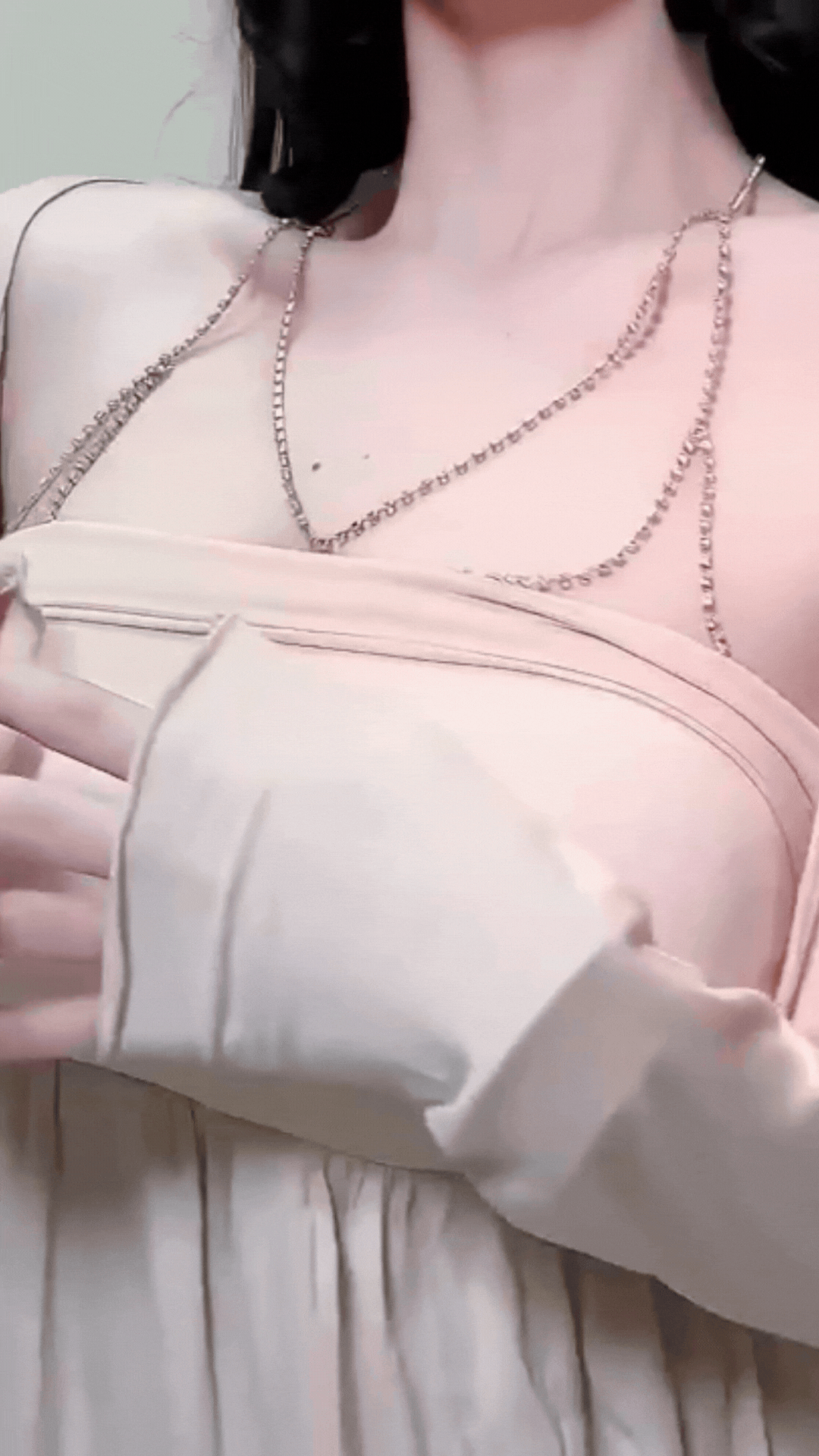 Sexy Chest Chain Rhinestones SL2 – Sparkling Y2K European